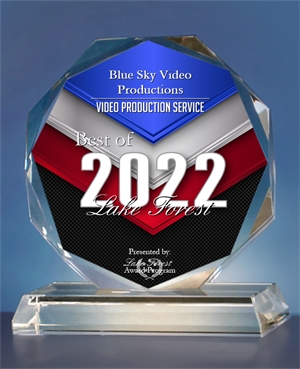 Blue Sky Video Productions Receives 2022 Best of Lake Forest Award